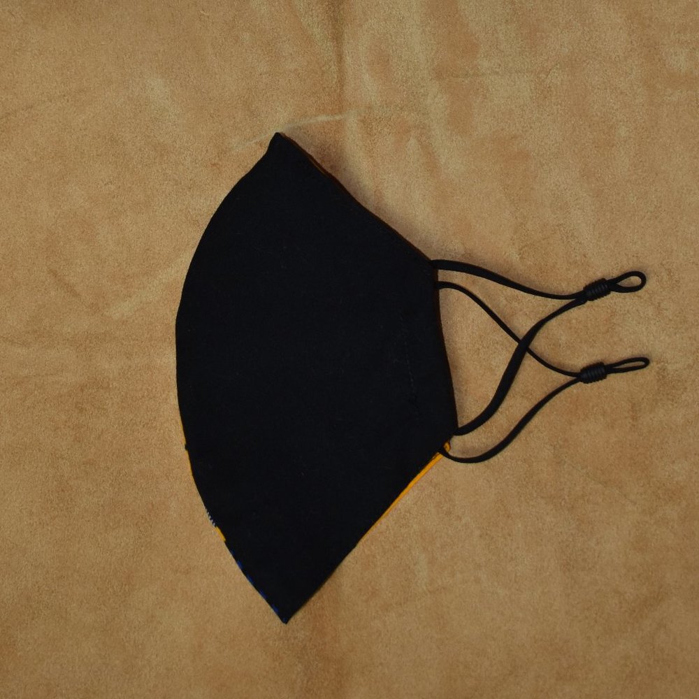Face Mask Men's African print/Color block Style - Picture 3 of 7